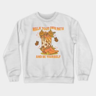 Boots with Flowers Crewneck Sweatshirt